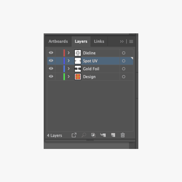Organized artwork file naming and layers